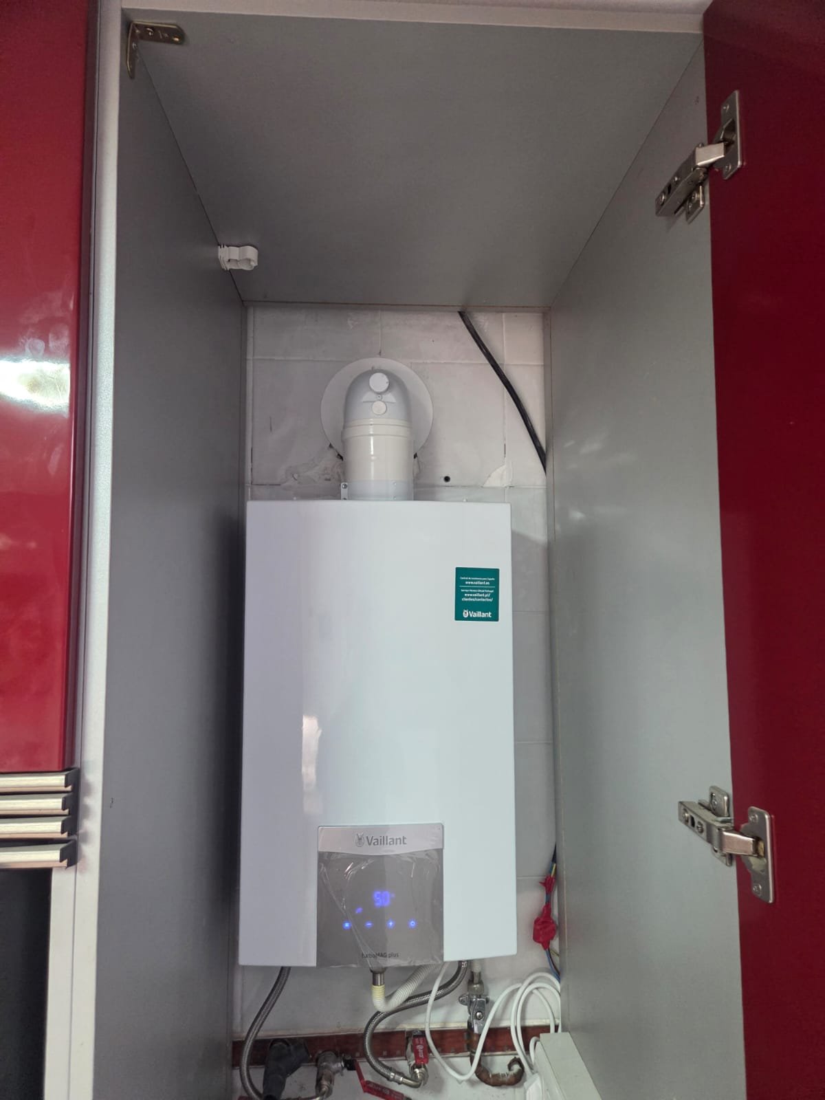 Calentador Vaillant instalado